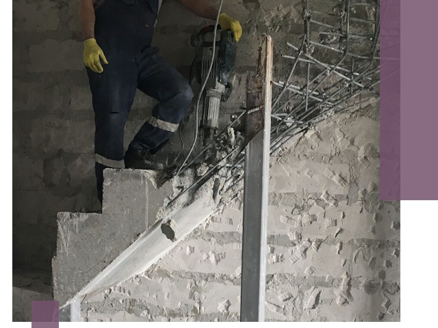 Демонтаж металлических и бетонных лестниц в Волгограде