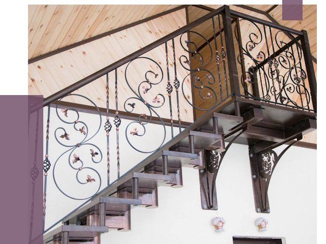 Кованые лестницы в Волгограде от 81050 руб. под ключ