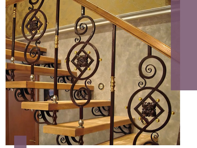 Изготовление кованых лестниц под ключ в Волгограде