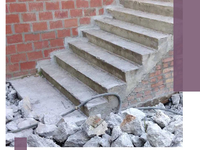 Демонтаж бетонных лестниц в Волгограде: быстро и безопасно