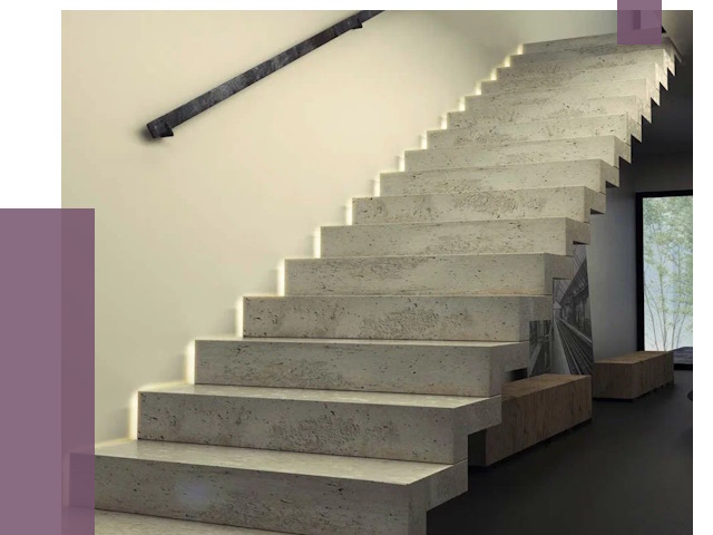 Облицовка бетонных лестниц в Волгограде от 4676 руб/м2 