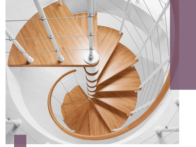 Изготовление винтовых лестниц под ключ в Волгограде