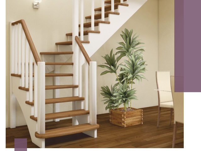 Г-образные лестницы под ключ в Волгограде — изготовление и монтаж