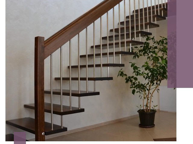 Лестницы на больцах под ключ в Волгограде – изготовление и монтаж