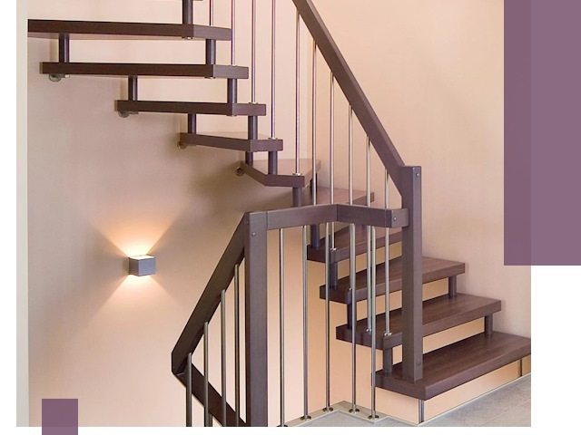 Изготовление лестниц на больцах в Волгограде под ключ