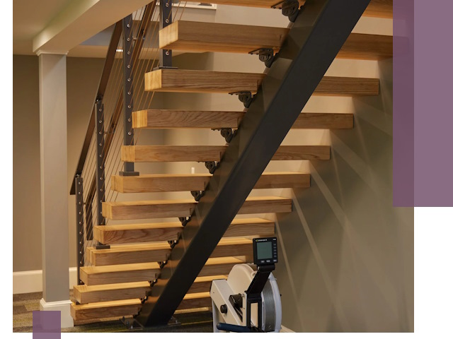 Лестницы на монокосоурах под ключ в Волгограде - изготовление и монтаж