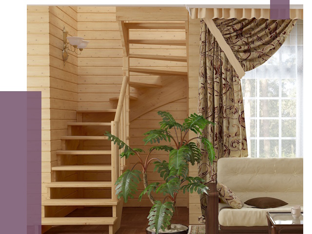 Лестницы для дачи в Волгограде от 77153 руб.  | ПРОЛЁТ-Влг