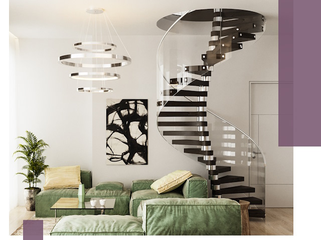 Лестницы для двухуровневой квартиры в Волгограде — изготовление и монтаж