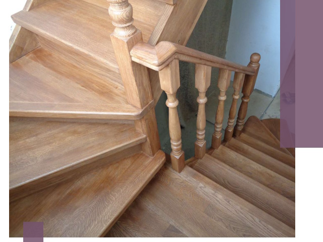 Дубовые лестницы под ключ в Волгограде: изготовление и монтаж