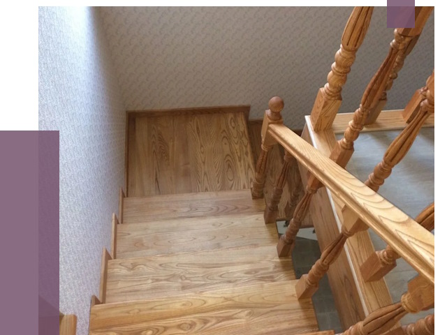 Сосновые лестницы в Волгограде под ключ от 8209 руб.  | ПРОЛЁТ-Влг