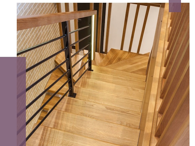 Лестницы из ясеня в Волгограде под ключ от 10183 руб. 