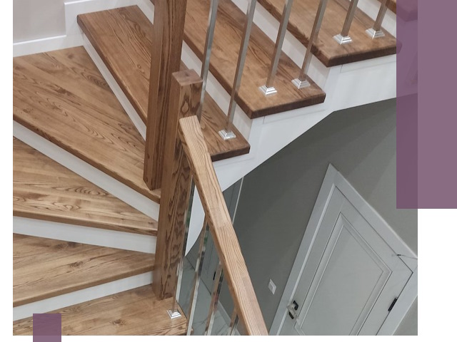 Обшивка металлических лестниц под ключ в Волгограде