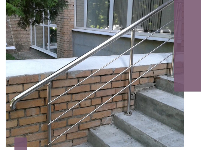 Перила из нержавеющей стали высокого качества в Волгограде