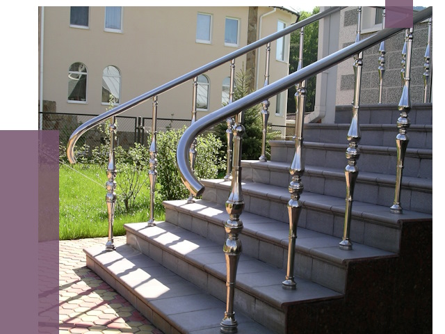 Перила для крыльца в Волгограде от 10911 руб. — монтаж ПРОЛЁТ-Влг