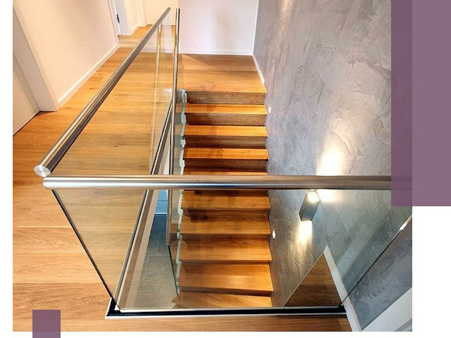 Перила для лестницы в доме — изготовление и монтаж в Волгограде