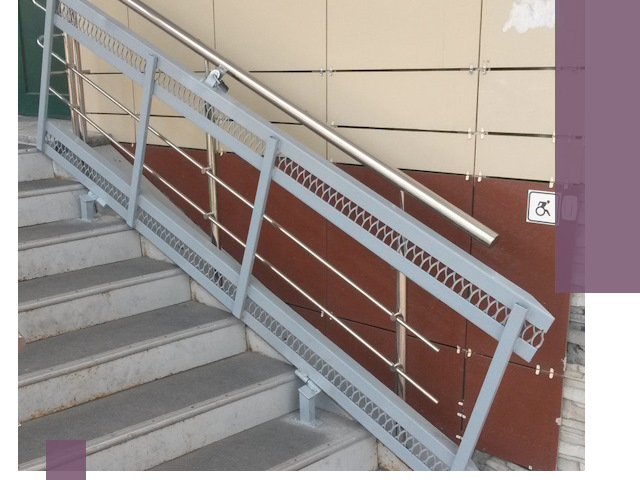 Изготовление откидных пандусов под ключ в Волгограде