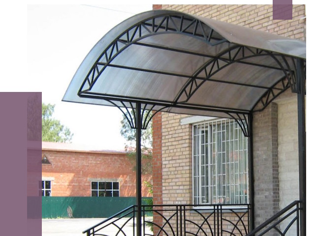 Металлические навесы и козырьки в Волгограде от 12989 руб.