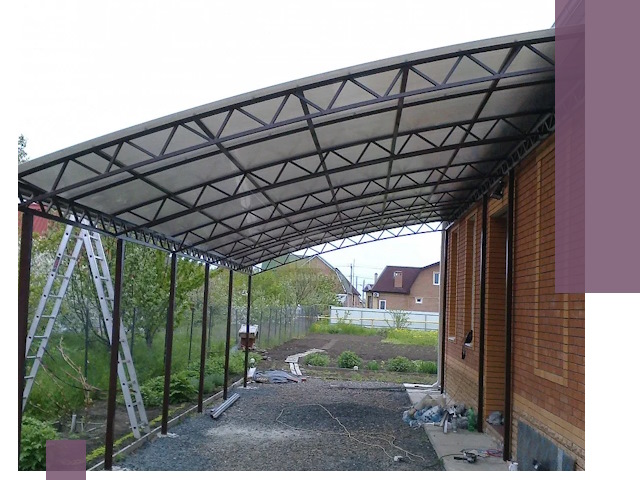 Профессиональный монтаж навесов под ключ в Волгограде