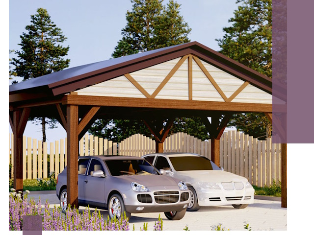 Навесы для автомобиля в Волгограде — изготовление и монтаж