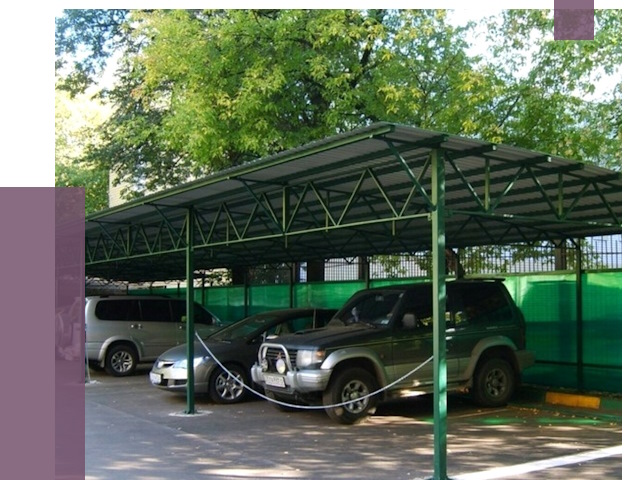 Навесы для парковки в Волгограде от 81569 руб. заказать | ПРОЛЁТ-Влг