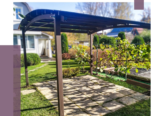 Навесы для дачи в Волгограде от 12937 руб. под ключ — ПРОЛЁТ-Влг