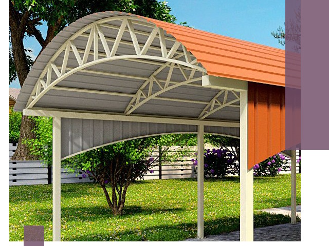 Навесы из профнастила под ключ в Волгограде — установка и монтаж