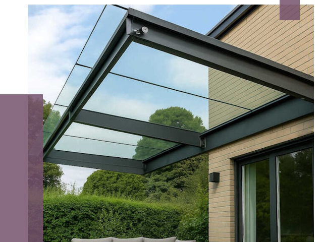 Стеклянные навесы и козырьки в Волгограде от 12469 руб.