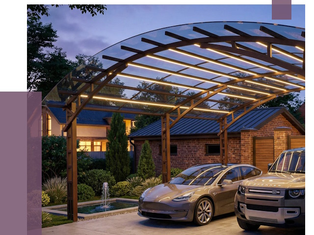 Металлические навесы в Волгограде от 12885 руб. под ключ — ПРОЛЁТ-Влг