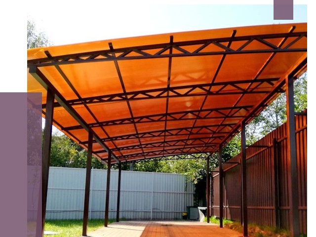 Односкатные навесы под ключ в Волгограде от 13352 руб. 