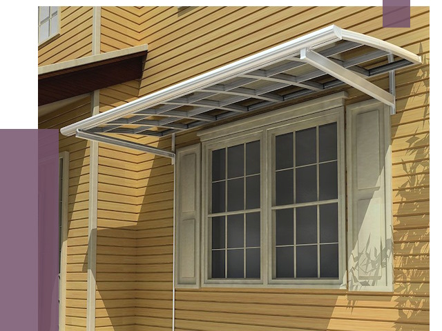 Козырьки над окнами в Волгограде от 7741 руб. — монтаж, покупки | ПРОЛЁТ-Влг