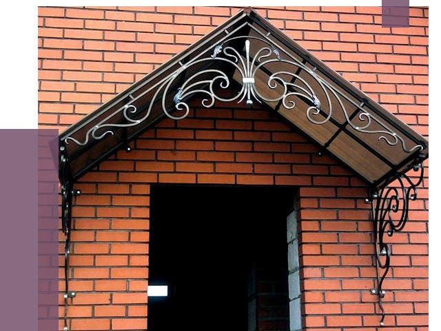 Металлические козырьки в Волгограде от 10859 руб. 