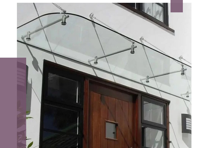 Стеклянные козырьки в Волгограде от 19223 руб. | ПРОЛЁТ-Влг