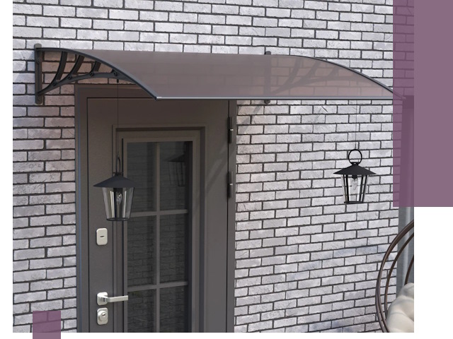 Недорогие козырьки и навесы под ключ в Волгограде