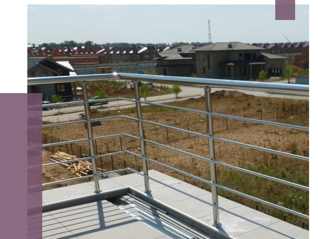 Парапеты из нержавеющей стали в Волгограде от 8105 руб. за м² | ПРОЛЁТ-Влг