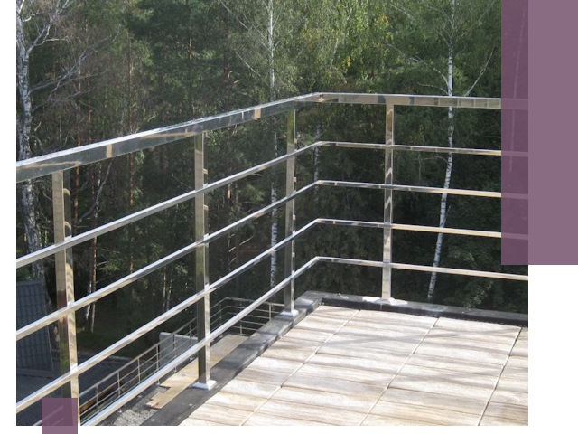 Парапеты из нержавеющей стали в Волгограде — изготовление и монтаж