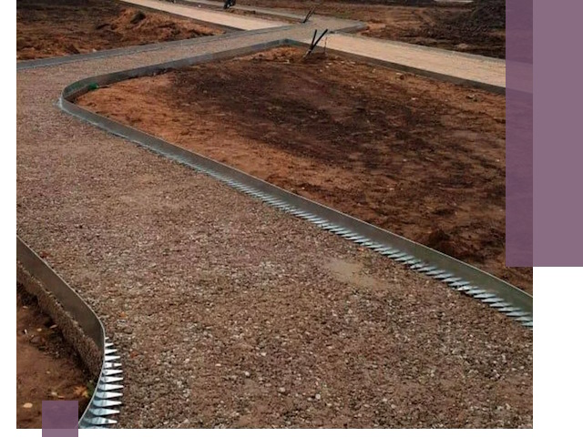 Металлические бордюры под ключ в Волгограде — изготовление и монтаж