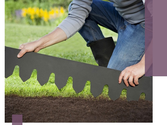 Металлические бордюры для газона в Волгограде — изготовление и монтаж