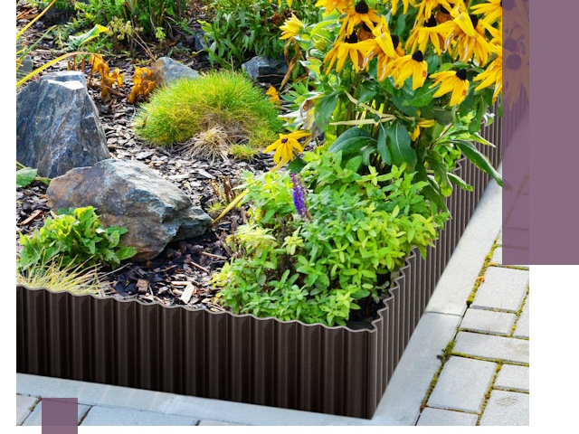 Металлические бордюры для клумб в Волгограде — производство и монтаж